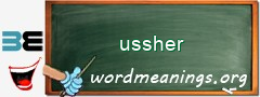 WordMeaning blackboard for ussher